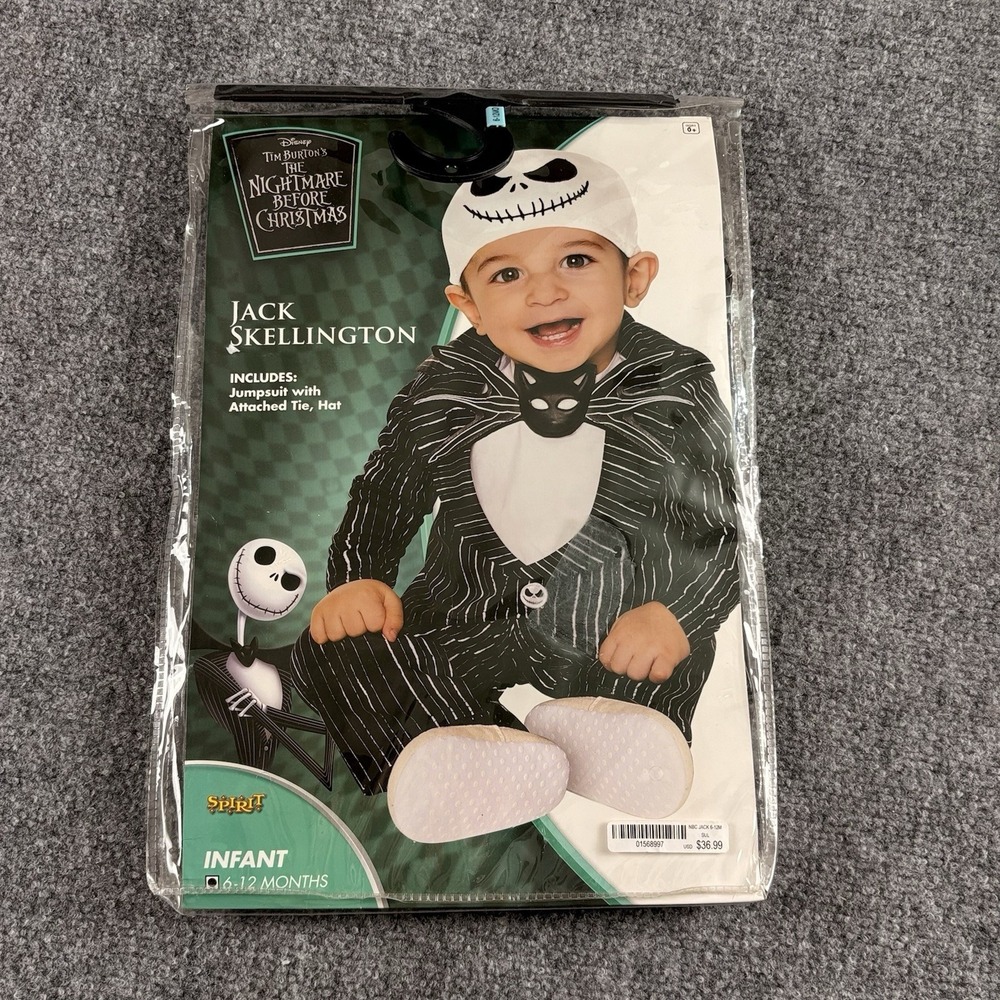 Jack Skellington Nightmare‎ Before Christmas Halloween Costume Infant 6-12M
